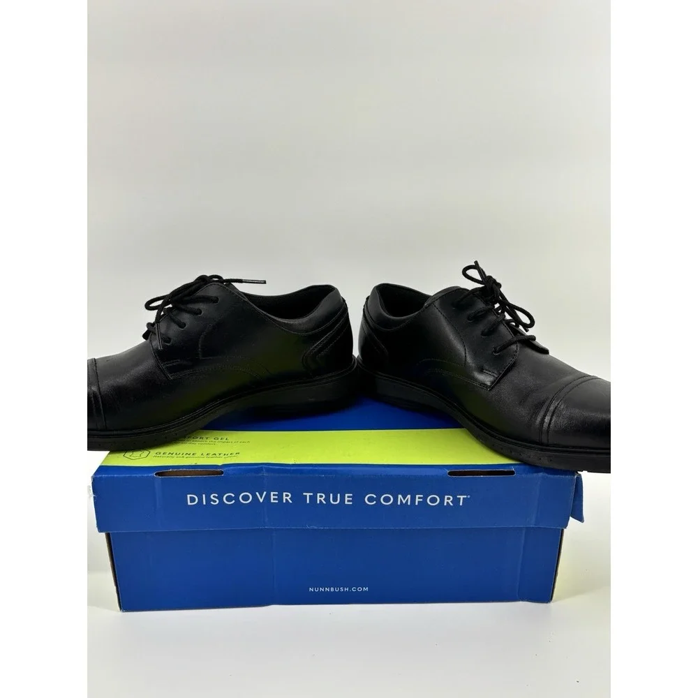 Nunn Brush Kore Pro CT OX Men's Black Dress‎ Shoe Size 9M UK8 EUR42